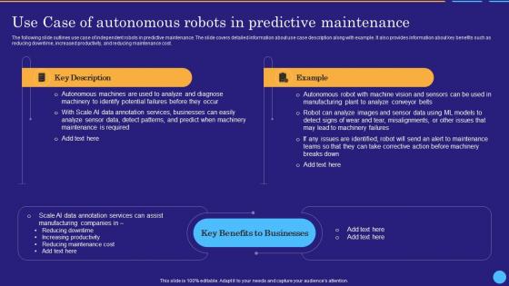 Use Case Robots In Predictive Maintenance Scale Ai Data Labeling And Annotation Platform AI SS