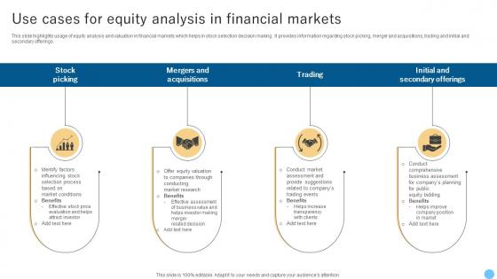 Use Cases For Equity Analysis In Financial Markets