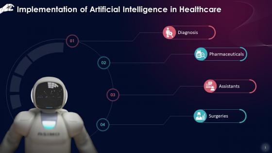 Use Cases Of Artificial Intelligence In Healthcare Training Ppt