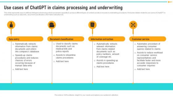 Use Cases Of ChatGPT In Claims Processing How ChatGPT Is Revolutionizing ChatGPT SS