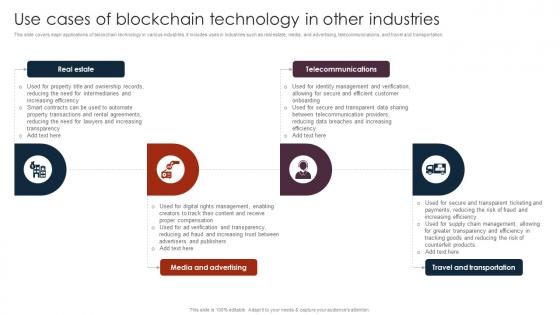Use Cases Of Unlocking The Power Of Blockchain An Introduction BCT SS V