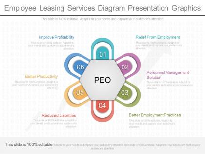 Use employee leasing services diagram presentation graphics