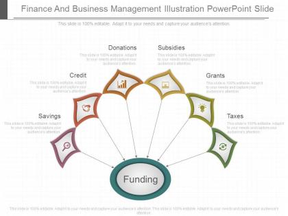 Use finance and business management illustration powerpoint slide