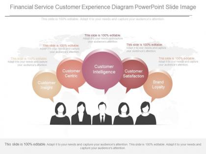 Use financial service customer experience diagram powerpoint slide image