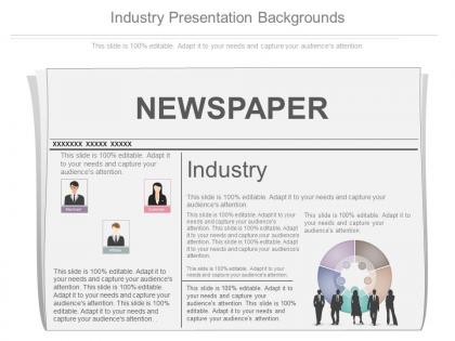 Use industry presentation backgrounds