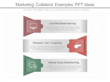 Use marketing collateral examples ppt ideas