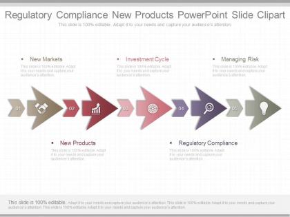 Use regulatory compliance new products powerpoint slide clipart
