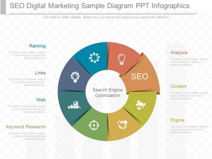 Use seo digital marketing sample diagram ppt infographics