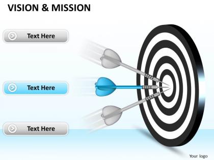 Use target dart for vision and mission 0214