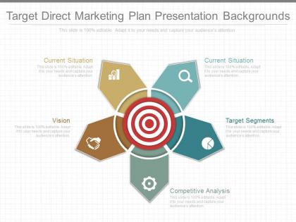 Use target direct marketing plan presentation backgrounds