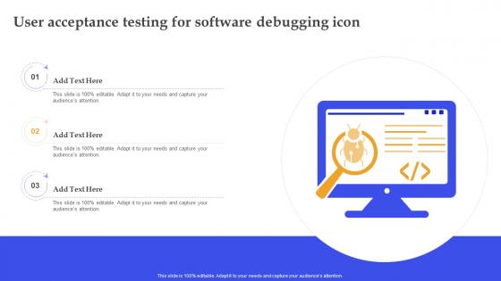 User Acceptance Testing For Software Debugging Icon