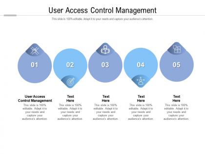 User access control management ppt powerpoint presentation icon file cpb