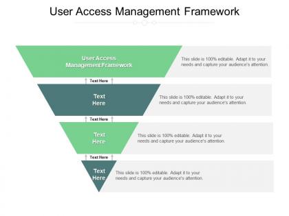 User access management framework ppt powerpoint presentation styles slide portrait cpb