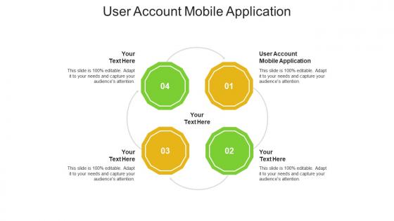 User account mobile application ppt powerpoint presentation icon slideshow cpb