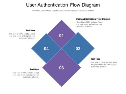 User authentication flow diagram ppt powerpoint presentation model graphics cpb
