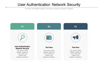 User authentication network security ppt powerpoint presentation file designs download cpb