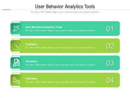 User behavior analytics tools ppt powerpoint presentation graphics cpb
