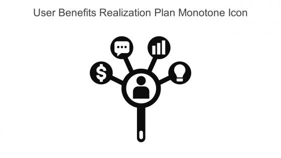 User Benefits Realization Plan Monotone Icon In Powerpoint Pptx Png And Editable Eps Format