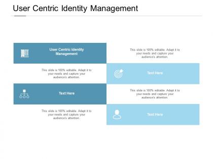 User centric identity management ppt powerpoint presentation model slide portrait cpb