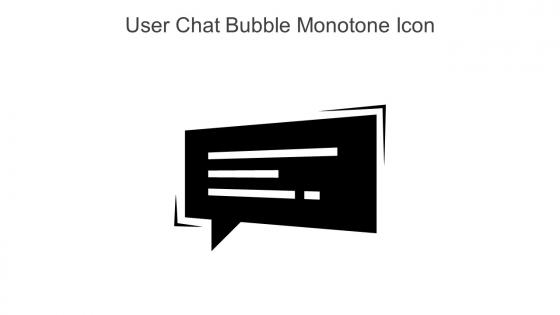 User Chat Bubble Monotone Icon In Powerpoint Pptx Png And Editable Eps Format