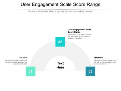 User engagement scale score range ppt powerpoint presentation model deck cpb