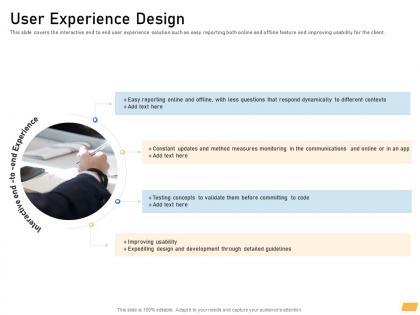 User experience design requirement management planning ppt designs