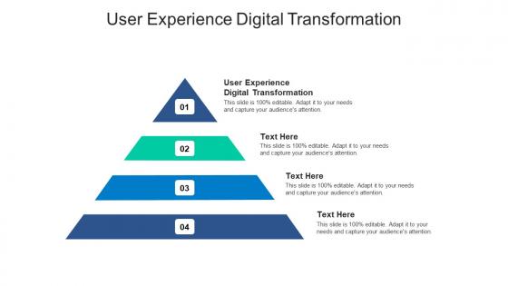 User experience digital transformation ppt powerpoint presentation show deck cpb