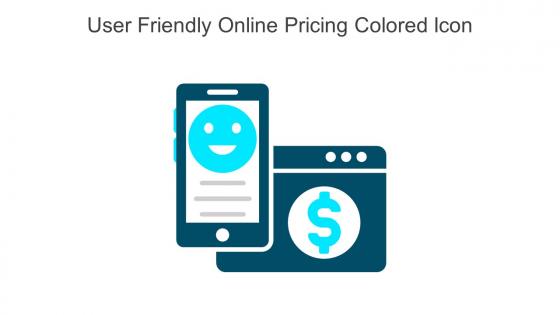 User Friendly Online Pricing Colored Icon In Powerpoint Pptx Png And Editable Eps Format