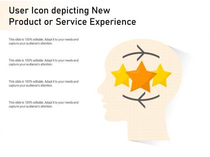 User icon depicting new product or service experience