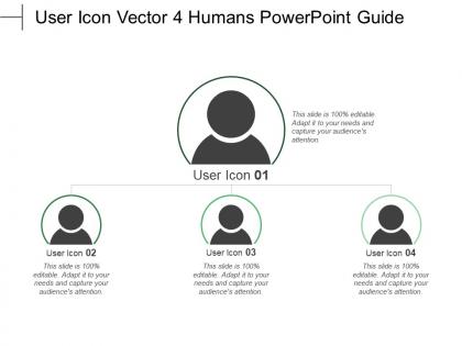 User icon vector 4 humans powerpoint guide