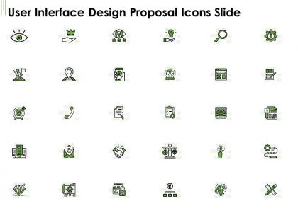 User interface design proposal icons slide ppt powerpoint presentation outline guide