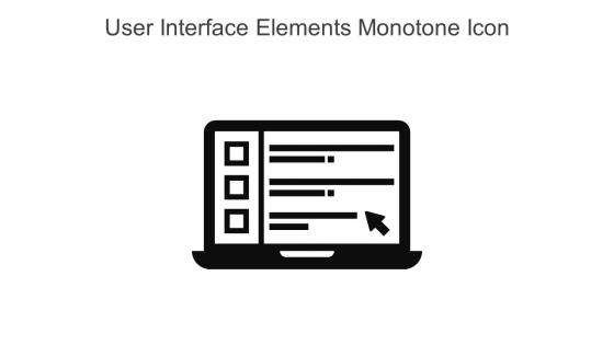 User Interface Elements Monotone Icon In Powerpoint Pptx Png And Editable Eps Format