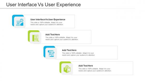 User Interface Vs User Experience Ppt Powerpoint Presentation Pictures Slide Cpb