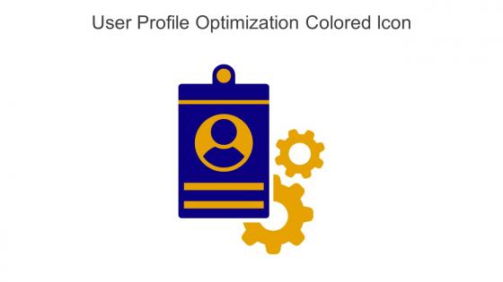 User Profile Optimization Colored Icon In Powerpoint Pptx Png And Editable Eps Format