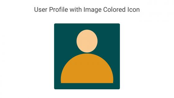 User Profile With Image Colored Icon In Powerpoint Pptx Png And Editable Eps Format