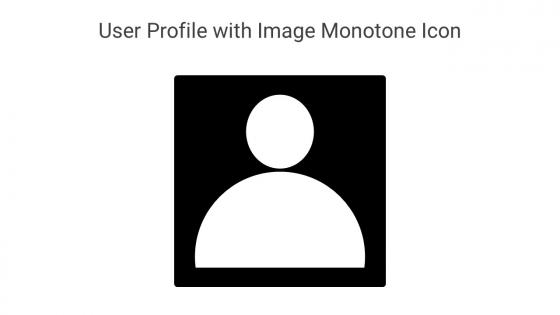 User Profile With Image Monotone Icon In Powerpoint Pptx Png And Editable Eps Format