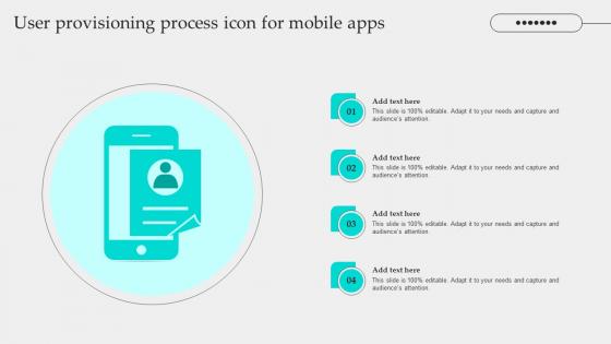 User Provisioning Process Icon For Mobile Apps