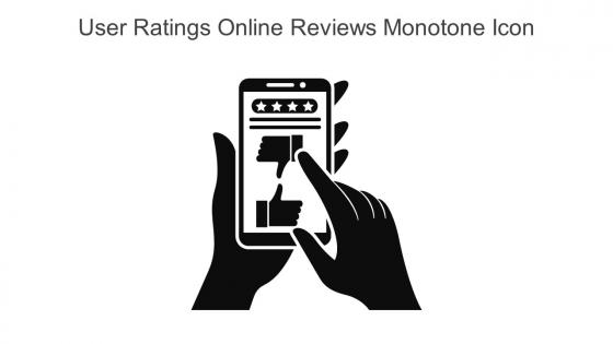 User Ratings Online Reviews Monotone Icon In Powerpoint Pptx Png And Editable Eps Format