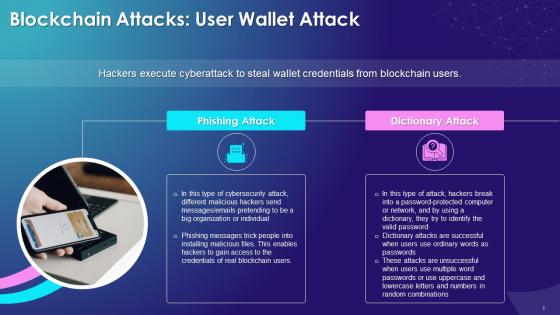 User Wallet Attack On Blockchain Network Training Ppt