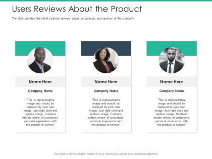 Users reviews about the product spot market ppt download