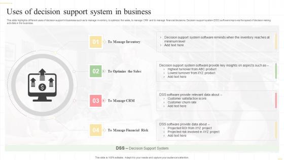 Uses Of Decision Support System In Business