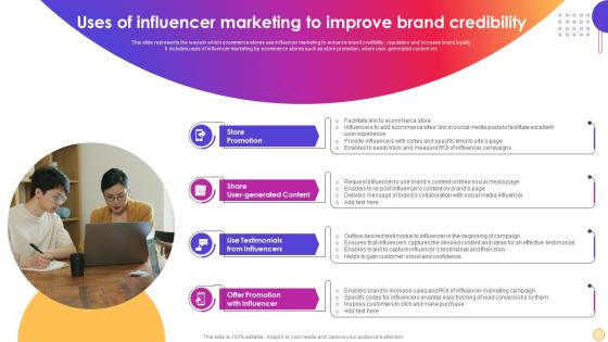 Uses Of Influencer Marketing To Improve Brand Credibility Instagram Influencer Marketing Strategy SS V