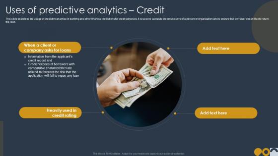 Uses Of Predictive Analytics Credit Prospective Analysis  Ppt Introduction
