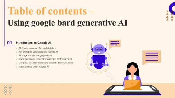 Using Google Bard Generative Ai Table Of Contents AI SS V