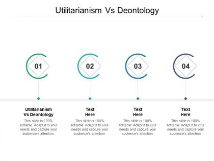 Utilitarianism vs deontology ppt powerpoint presentation layouts graphics download cpb