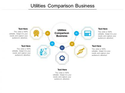 Utilities comparison business ppt powerpoint presentation gallery influencers cpb