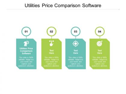 Utilities price comparison software ppt powerpoint presentation portfolio deck cpb