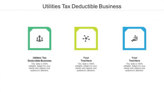 Utilities tax deductible business ppt powerpoint presentation professional example cpb