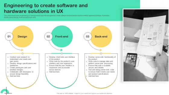 UX Strategy Guide Engineering To Create Software And Hardware Solutions In UX Strategy SS