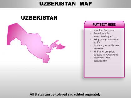 Uzbekistan country powerpoint maps